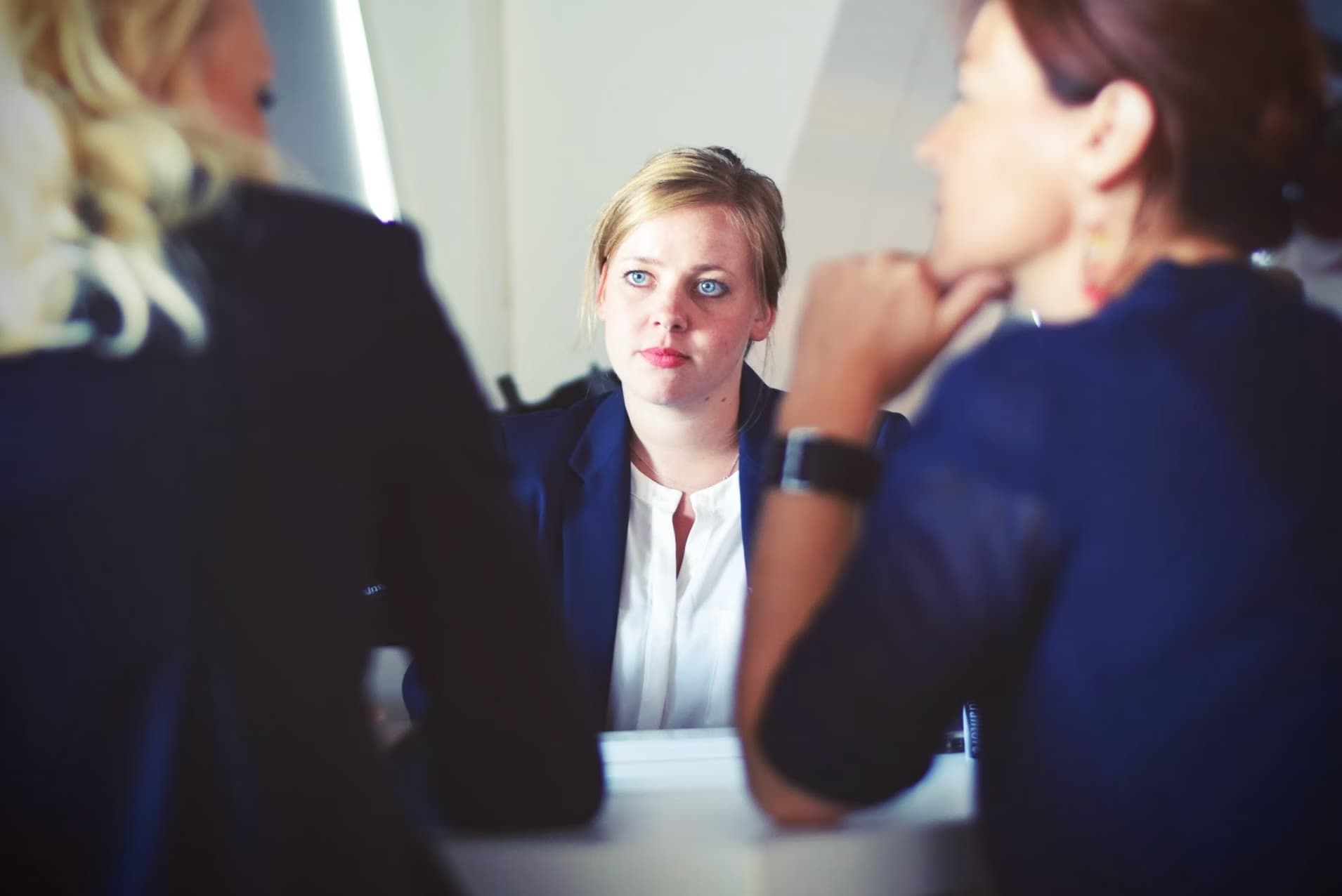 Young lawyer in meeting